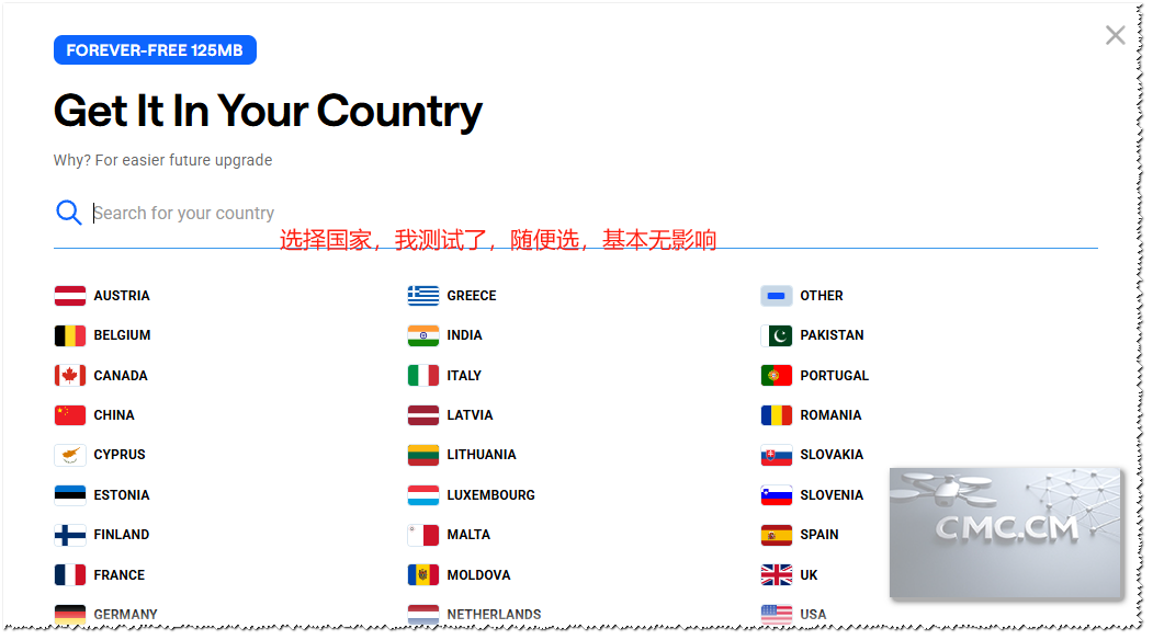 选择国家 null